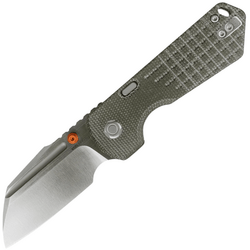Vosteed Hedgehog S35VN Satin &amp; Brushed,Olive Green Micarta - KNIFESTOCK