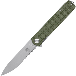 CobraTec Medium Cayden OD Grün Drop Serrated 01CT025 - KNIFESTOCK