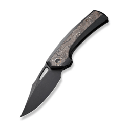 We Knife Nefaris Black Titanium Handle With Copper Foil Carbon Fiber Inlay WE22040F-1 - KNIFESTOCK