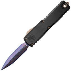 Microtech UTX-85 GEN III – DOUBLE EDGE MARFIONE SELECT BLUED BAKER FORGE DAMASCUS 1232-16MS2 - KNIFESTOCK