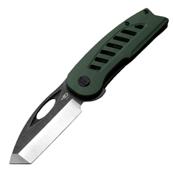 Bestech EXPLORER D2, Satin+Black, Green G10 BG37B - KNIFESTOCK