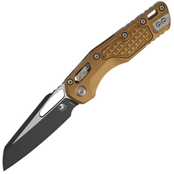 Microtech MSI S/E BLACK STANDARD ALUMINUM FRAG TAN 210-1FRTA - KNIFESTOCK
