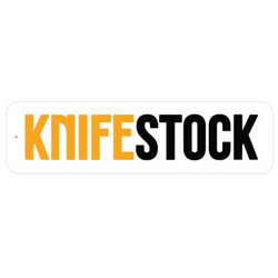 Samolepka KNIFESTOCK biela 7,5 x 2 cm - KNIFESTOCK