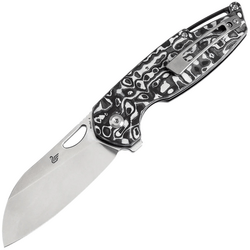 KANSEPT Model 6(Left-handed) Stonewashed CPM 20CV 0.126''3.2mm Black White CF K1022L2 - KNIFESTOCK