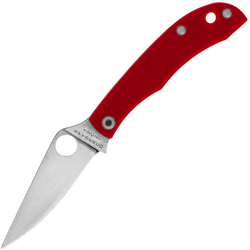 Spyderco HONEYBEE RED G-10 PLAINEDGE - KNIFESTOCK