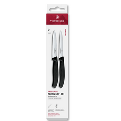 Victorinox SwissClassic Nôž na ovocie/zeleninu, 2ks, 10cm,čierny - KNIFESTOCK