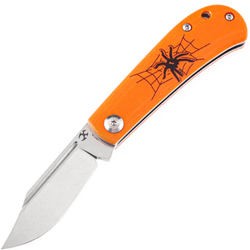 Kanspet Bevy Orange G10 with Spider Print - KNIFESTOCK