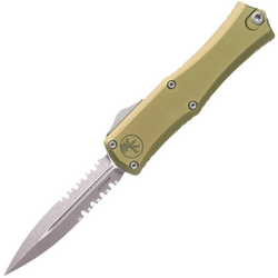 Microtech Hera® II Mini D/E OD Green Apocalyptic® Partial Serrated 1702M-11APOD - KNIFESTOCK