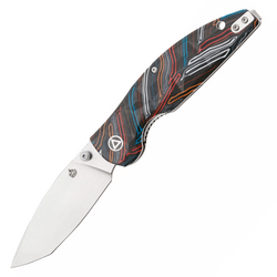 QSP Knife Turtle Punk, Liner lock, 14C28N stonewashed, Colorful G10 QS158-A1 - KNIFESTOCK