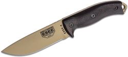 Esee Desert Tan Blade, Blood/Black G-10 3D Handle, Black Kydex Sheath 5pdt-004 - KNIFESTOCK