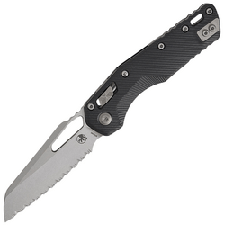 Microtech MSI® S/E Fluted G-10 Must Kivipesu Täielikult Saagjas 210-12FLGTBK - KNIFESTOCK