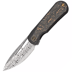 WE KNIFE Baloo Damasteel/Titanium Bronze/Black WE21033-DS1 - KNIFESTOCK