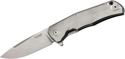 Lionsteel Folding knife, M390 blade, Titanium handle GREY Acc. IKBS wood KIT box  TRE GY - KNIFESTOCK