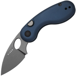 Kizer Microbe 14C28N, Gray Stonewashed, Aluminum V2742A1 - KNIFESTOCK