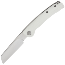 Petrified Fish PFE04 Scholar Satin 154CM White G10 PFE04W - KNIFESTOCK