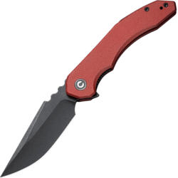 Civivi Bluetick Burgundy G10 HandleBlack Stonewashed 14C28N BladeNested Liner Lock C23050-2 - KNIFESTOCK