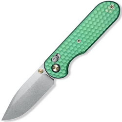 GEO Knife Ethereal Cutter SW M390 Blade SWGreen Ti - KNIFESTOCK