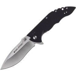 Real Steel E77 černý, satén 5112 - KNIFESTOCK