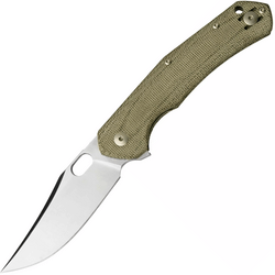 Giant Mouse ACE Jutland Green Canvas Micarta JUTLAND-GRN-CANVAS - KNIFESTOCK