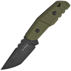 Kizer Quartz AEB-L, Fekete Stonewashed, G10 1086A1 - KNIFESTOCK