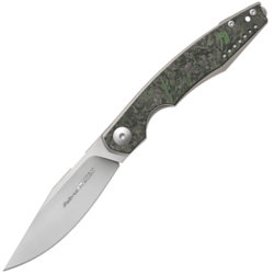 Viper BELONE Satin M390, titanium Dark Green Matter Carbon Fiber V5970TIFCV - KNIFESTOCK