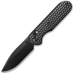 GEO Knife Ethereal Cutter Black DLC M390 Blade Black DLC Ti - KNIFESTOCK