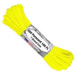 ARM 550 PARACORD 100&#039; Neon Yellow S19-NEON YELLOW - KNIFESTOCK