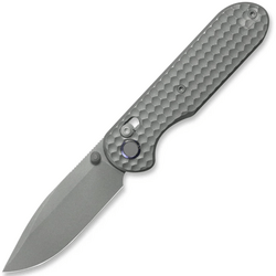 GEO Knife Ethereal Cutter Darkwash M390 Blade Darkwash Ti - KNIFESTOCK