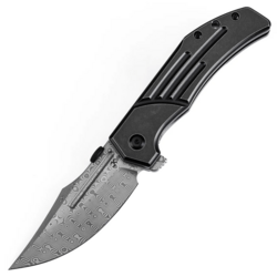 KANSEPT Orion Damascus 0.137&#039;&#039;/3.5mm Blackwash Titanium K1089A3 - KNIFESTOCK