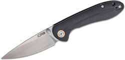 Feldspar G10 (Contoured &amp; CNC Pattern Texture) D2 Black J1912S-BKC - KNIFESTOCK