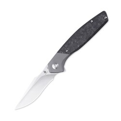 Kizer Manganas Grazioso Frame Lock Knife, Titanium &amp; Carbon Fiber - KI4572A1 - KNIFESTOCK