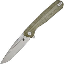 Kansept Qilin Stonewashed 154CM, Olive Green G10 T1047A2 - KNIFESTOCK