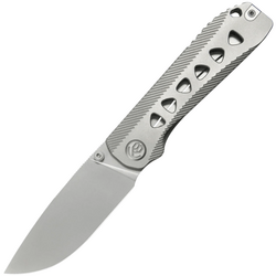 KB Zephyr Silver Beadblast M390 Grey Integral Ti KB470A - KNIFESTOCK