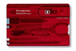 Victorinox SwissCard Ruby translucent 0.7100.TB1 - KNIFESTOCK