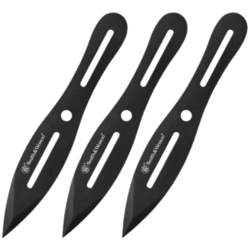 Smith &amp; Wesson Bullseye 8" Throwing Knives, 3 Pack SWTK8BCP - KNIFESTOCK