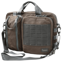Magforce Recruit Briefcase - waxed cotton Brown #W0343BR - KNIFESTOCK