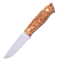 Brisa Trapper 95-curly birch Elmax Flat Sheath bushcraft 95 BRS-069-2038-1561 - KNIFESTOCK