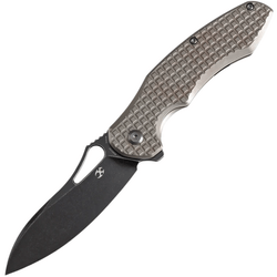 KANSEPT Echis Black Stonewashed CPM S35VN Frame Lock K1071A6 - KNIFESTOCK