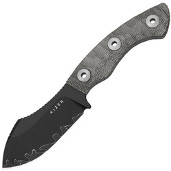 Kizer Rook 3-layer composite steel,Acid-washed,Norplex UltreX™ Micarta - KNIFESTOCK