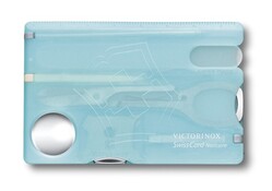 Victorinox 0.7240.T21 SwissCard Nailcare Transparent - Albastru - KNIFESTOCK