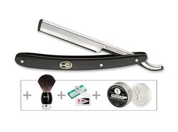 BÖKER Barberette Shaving Gift Set, Black 140901SET - KNIFESTOCK