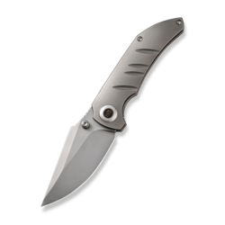 We Knife Riff-Raff Polished Bead Blasted Titanium Handle WE22020B-4 - KNIFESTOCK