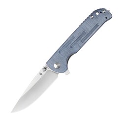 Kizer Justice Liner Lock Knife Blue Denim Micarta - V4543N3 - KNIFESTOCK