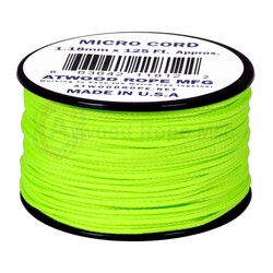  ARM 100 MICROCORD 1,18mm. 125&#039; Neon Green MS18-NEON GREEN  - KNIFESTOCK