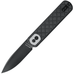 Vosteed Corgi 14C28N Black Stonewash Black Micarta-Frag CG3S05 - KNIFESTOCK