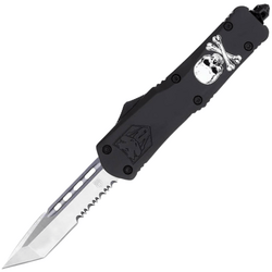 CobraTec Large FS-3 Jolly Roger Black Tanto Serrated 06CT133 - KNIFESTOCK