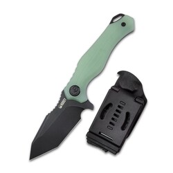 Cubey Golf Fixed Aus-10 Blade Knife Jade G-10 Handle with Kydex Sheath K230d - KNIFESTOCK