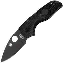Spyderco Lil Native Black Lightweight Black Blade Reveal 14 C230PBBK - KNIFESTOCK