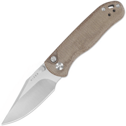 Kizer Drop Bear 2 | Nitro-V | Brown &amp; Micarta | - KNIFESTOCK