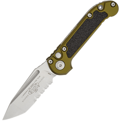 Microtech L.U.D.T.® T/E Gen III OD Green Stonewash Partial Serrated 1136-11OD - KNIFESTOCK